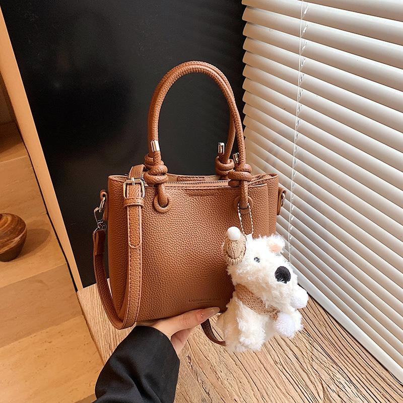 Retro niche handbag bag women's new trendy simple casual shoulder bucket bag versatile messenger bag