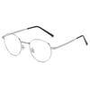 Metal Frame Glasses Round Anti Blue Light Eyewear Women Men Classic Trend Transparent Computer Reading Eyeglasses for Unisex