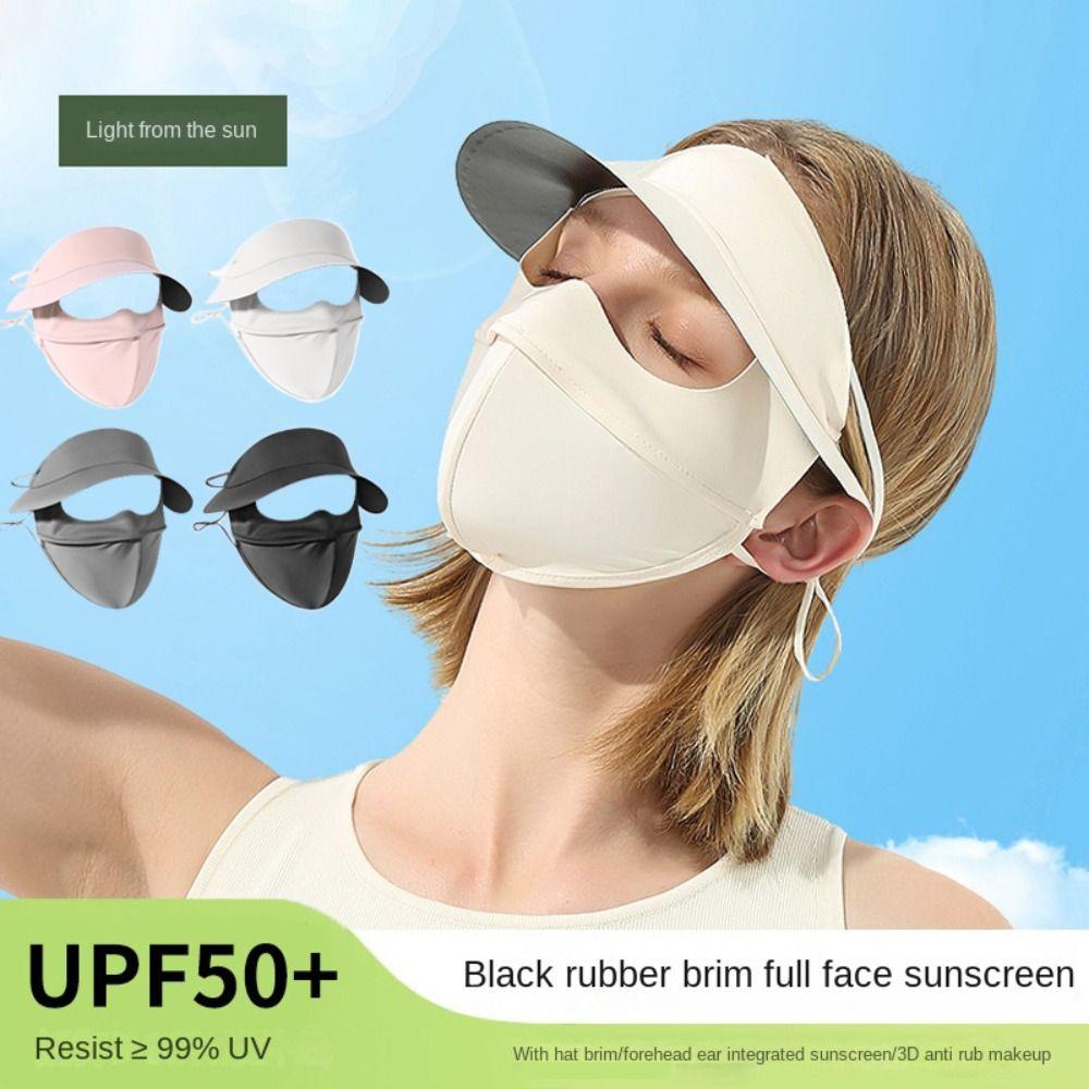 Anti-UV Women's Sunscreen Face Mask Ice Silk Face Cover Mask  for Cycling Bike Motorcycle