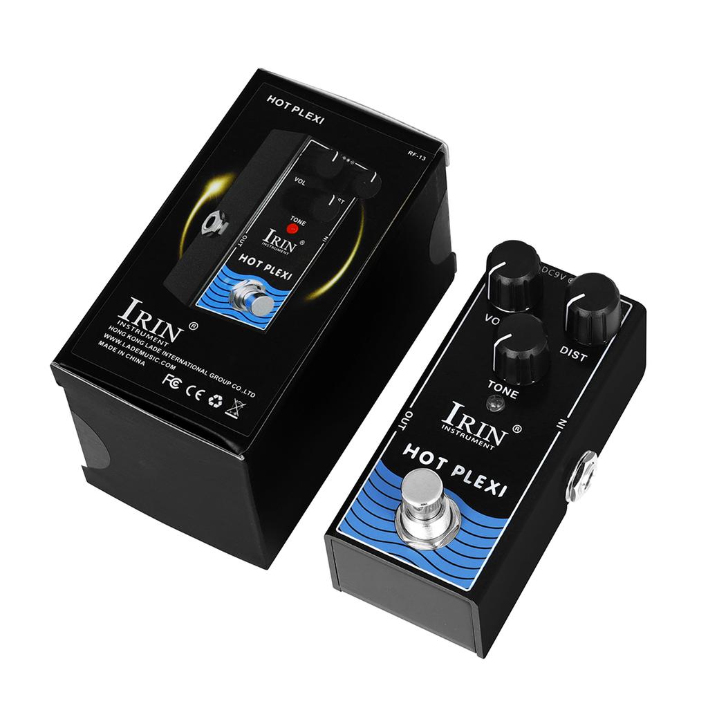 IRIN RF-13 Hot Plexi Guitar Effect Pedal Simulate JCM800 Guitar Amplifier Stronger Output & Greater Distortion Guitar Parts