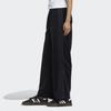 Adidas Originals Trefoil Track Pants Wide Leg Mid Rise Drawstring Knit Sports Pants Women Pants Black GV2926