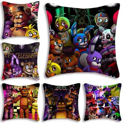 F-Five N-Nights At F-Freddys Capa de Almofada de Jogo Almofada Quadrada Quarto Sofá Lazer Conforto Almofada Carro Sala de Estar Decoração de Casa