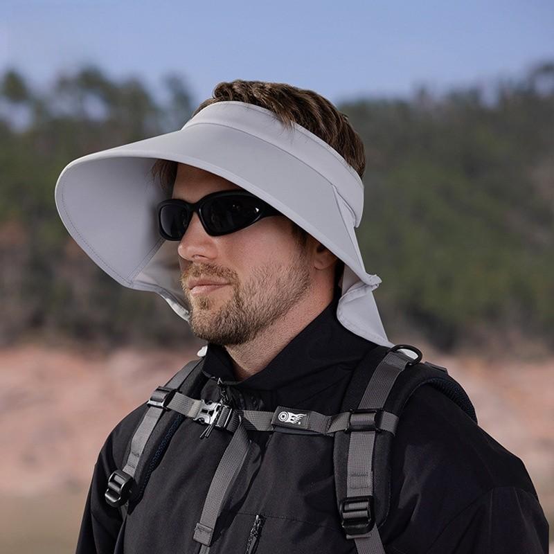 Ice Cool Summer Silk Sunhat Sunshade Hat Neck Cover Travel Outdoors Breathable