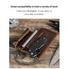 Hiram Tactical Multi Tool Belt Leather Bag Portable Tool Storage Bag Holster Outdoor Camping Hunting Waist Pocket
