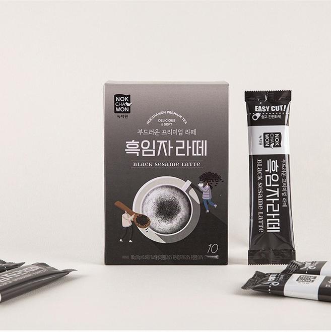 Nokchawon Black Sesame Latte Instant Mix 10 Sticks