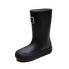 Rain Shoes Women's Velvet Rain Boots Tall Adult Waterproof Shoes Women's Fashion Work Water Boots Non-slip Kitchen Rubber Shoes