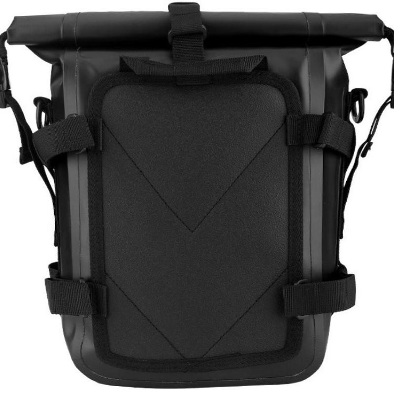 Motorcycle Side Bag Waterproof 8L Quick-Release Crash Bar Mount Travel Saddlebag Adventure Riding