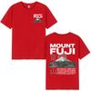 Japanese Style Mount Fuji Cherry Blossoms Print T Shirts Unisex Women Clothing Short Sleeve 100 Cotton Casual Short Sleeve TShirt