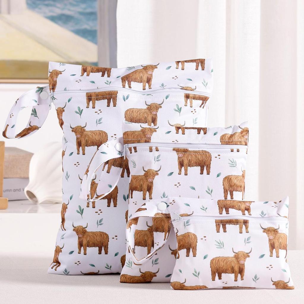 3-Piece Cute Travel and Storage Bag Set: Dustproof Hanging Bag, Clothes Organizer, Diaper & Miscellaneous Bag