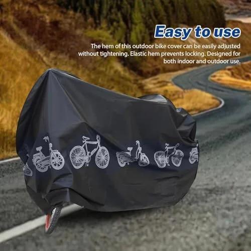 Bike Bicycle Cover Waterproof Dustproof- 190T Bike Cover for 1 or 2 Bikes,Indoor and Outdoor Use,Bike Cover Rain Sun UV Wind Snow Proof Resistant