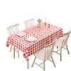 Waterproof Oil-Proof PEVA Tablecloth: No-Wash, Rectangular, Light Luxury, High-End Feel for Coffee and Dorm Tables.