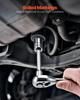 Socket Set, 86 Pieces, 9.5 & 6.4 & 12.7 Mm Drive Socket and Ratchet Set, SAE and Metric, Mechanic Tool Kit with Ratchet Wrench, Accessories and