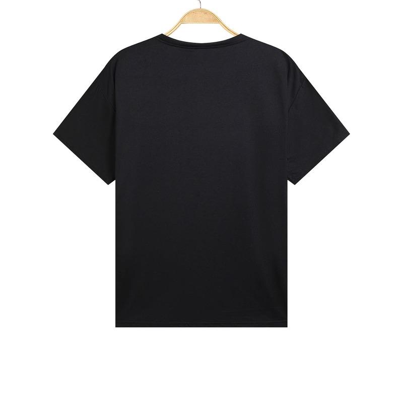 Dam Casual T-shirt med Bokstavstryck, Rund Halsringning, Kort Ärm