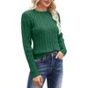 Women's Fashion Crew-neck Long-sleeved Casual Loose Pullover Sweater