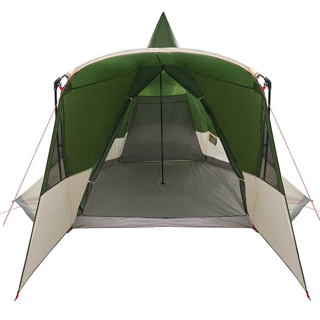 8 Person Teepee Tent with Roof Green 720 x 465 x 295 cm