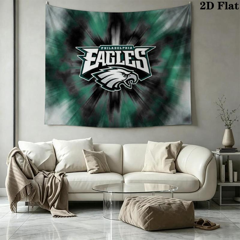 Philadelphia Eagles Wall Tapestry Aesthetic Wall Hanging Printed Fabric Blanket Decorative Tapestries for Bedroom Living Room Home Decor