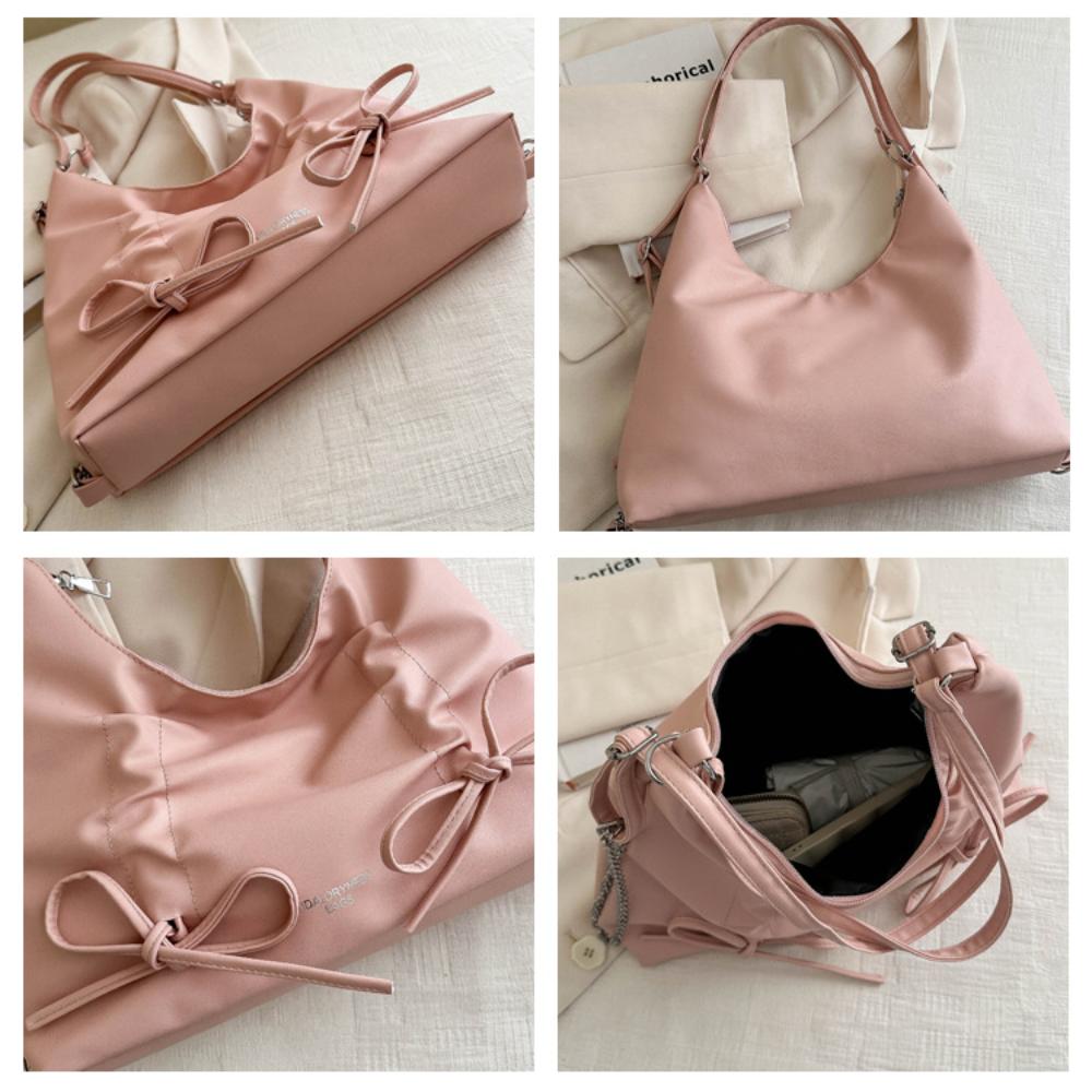 Женские сумки-тоут с завязками и бантом из искусственной кожи — фото 7