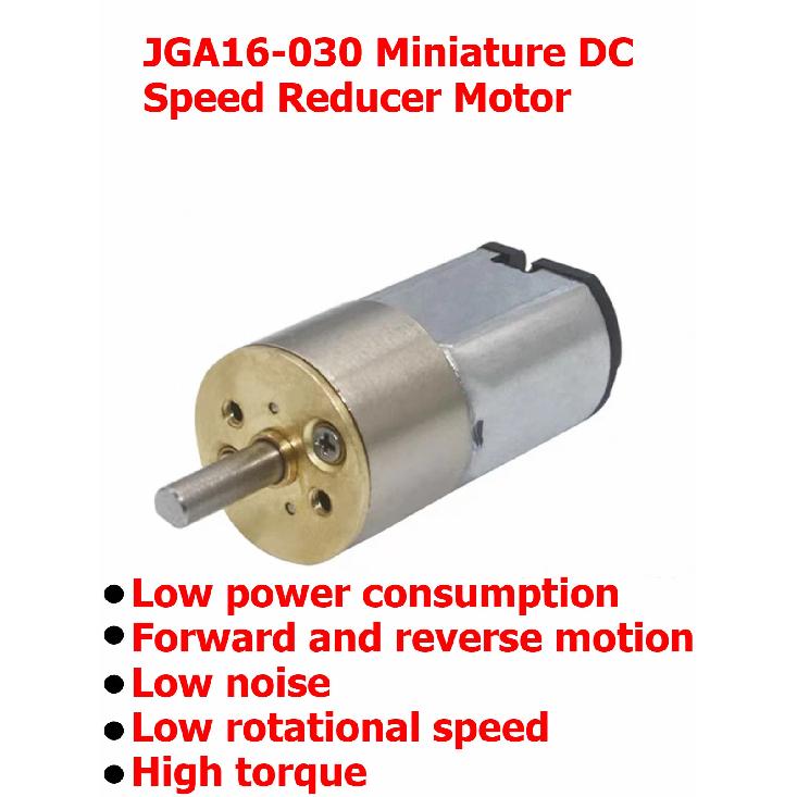 JGA16-030 DC6V340RPM Miniature DC Motor - All-metal Gear Intelligent Lock Electronic Lock Motor