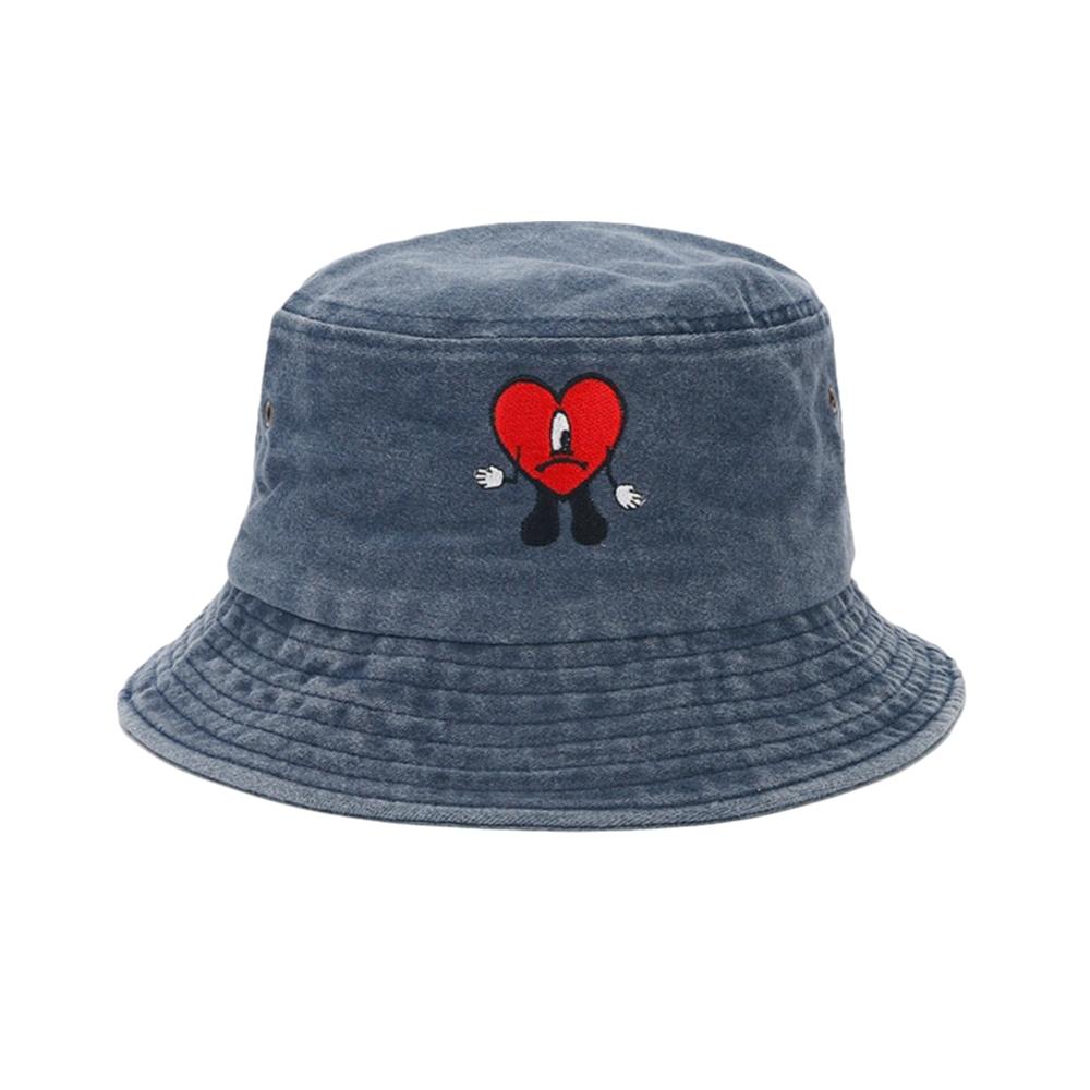 Pălărie de pescar Bad Bunny pliabilă, pălărie bucket la modă pentru bărbați, de soare, pentru exterior