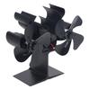 Wood Stove Fan Heat Powered 8 Blades Stove Fan Self Starting Wood Burning Stove Fireplace Fan