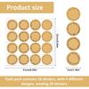 20 Sheets Canning Labels, Brown Labels, Blank Self-Adhesive Stickers, Removable Writable Gift Label, Round Sticker Label for Bottles, Jars, Gift