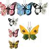 Charming Cartoon Butterfly Car Pendant Acrylic Keychain Festive Tree Decoration