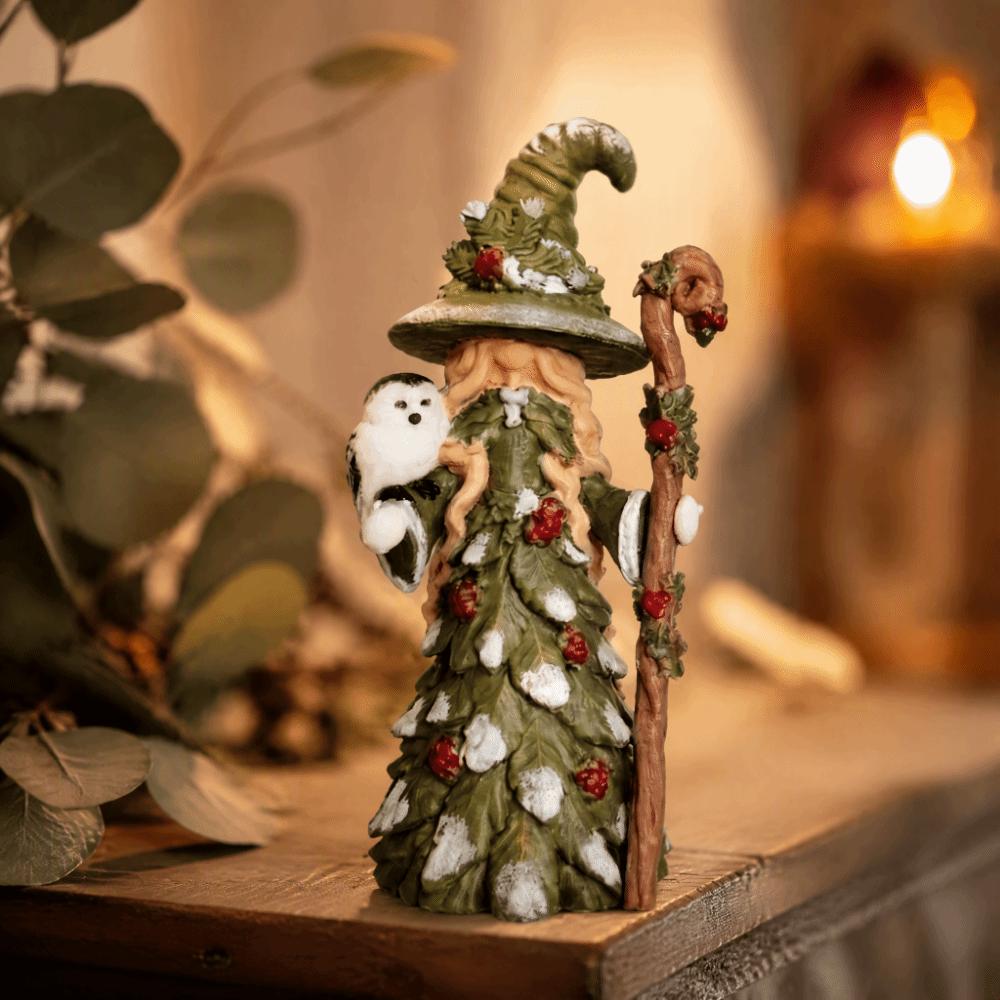 Santa Snowman Decoration Witch Tabletop Ornament Christmas Resin Figurine Fireplace Desktop