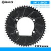 RIRO 4-Bolts 110BCD Single Chainring, 46/48/50/52/54/56/58T Road Bike Chainwheel, Compatible with Shimano 105/FC-R7000/R8000