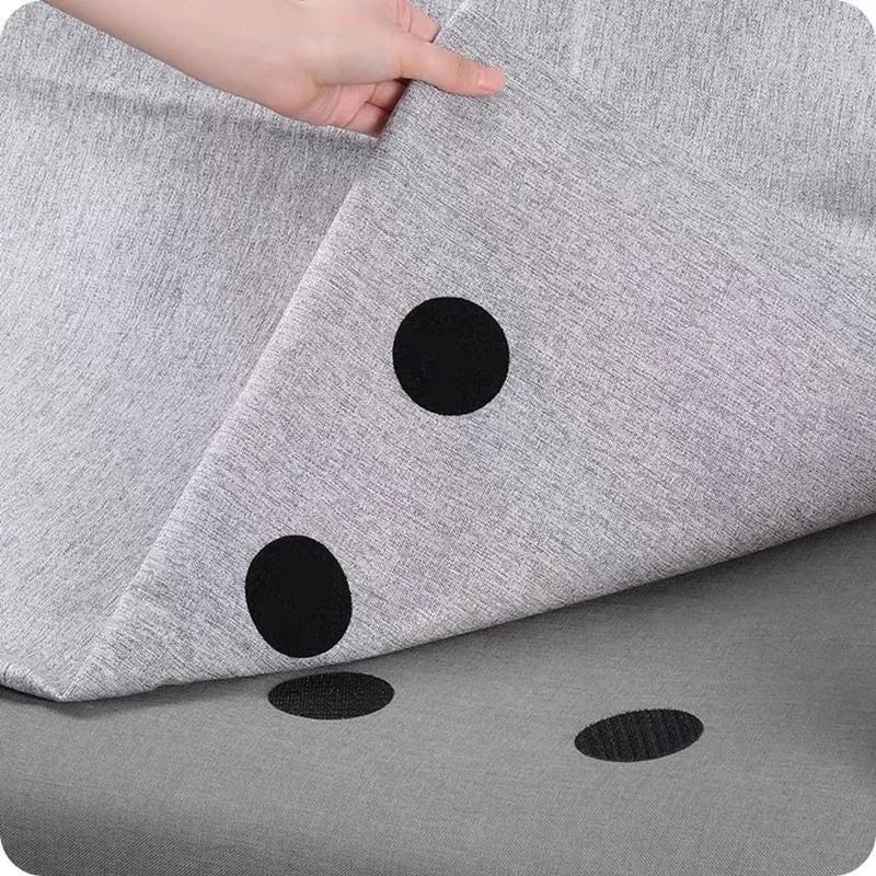 10 Stück starke selbstklebende Befestigungspunkte, Aufkleber, selbstklebendes Klettband für Bettlaken, Sofa, Matte, Teppich, Anti-Rutsch-Matte