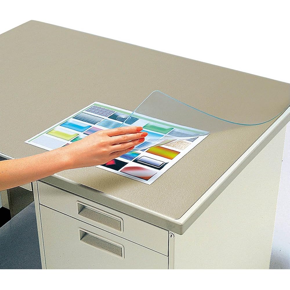 Kokuyo Desk Mat Soft (Recycled Olefin Resin) with Clear Underlay, 1087 x 687 Ma - 8117 NM