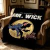 movie J-John Wick-K Throw Thick Comfort Flannel Quilt, Multi-scene Use Indoor Outdoor Daily Nap
