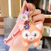 Refillable Sanrio Luminous Glitter Bubble Bead Keychain Pendant - Trendy Women's Bag Charm