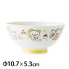 Asahi Koyo Rilakkuma Rice Bowl, White, 10.7cm Diameter X 5.3cm Height, Rice Non-Stick, Made In Japan