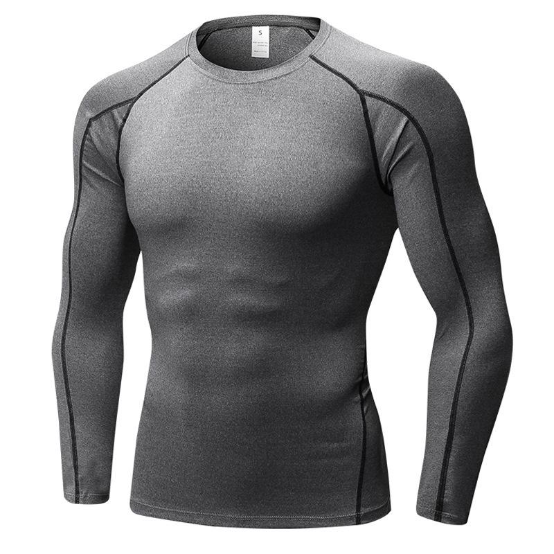 Men's PRO Quick-Dry Long Sleeve Sports Tights for Running, Training, and Basketball