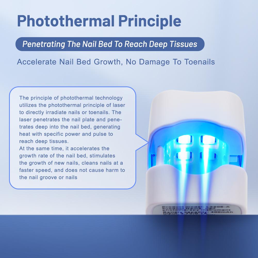 Nail Fungus Treatment Led Laser Device Portable Uv Professional Nail Fungus Cleaning Manicure Device Nail Phototherapy Lamp