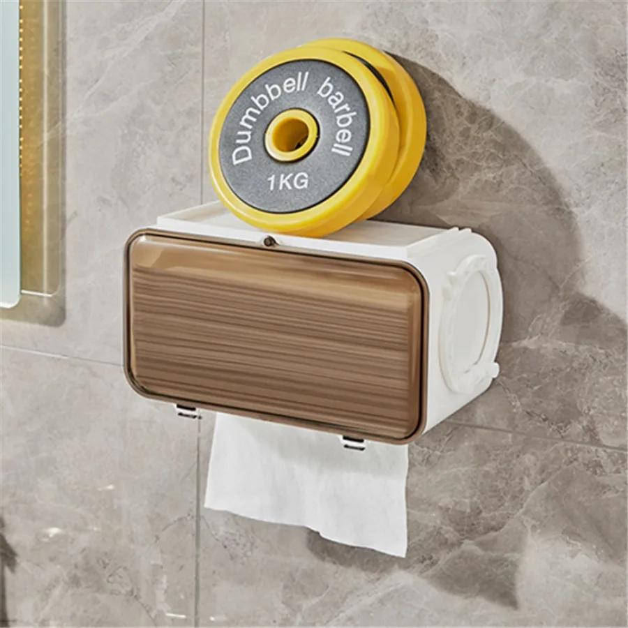 1 buc Cutie de depozitare fără perforare Cutie de șervețele extractibilă Suport neperforat pentru uscător de păr Rafturi de depozitare suspendate pentru toaletă, sufragerie