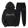 New European and American Spring and Autumn Women's Sports Sweater Set Fashion Casual Sweater Sweatpants Set Hoodie Women