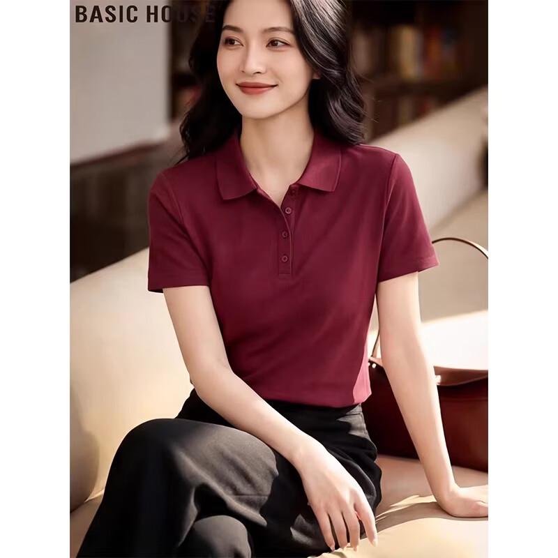 Basic House Women s Pure Cotton Polo T-Shirt XL