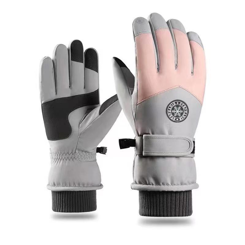Unisex Winter Ski Gloves: Water-Repellent, Windproof, Thick, Warm, Non-Slip, Touchscreen Compatible, Ideal for Skiing, Cycling, and Driving