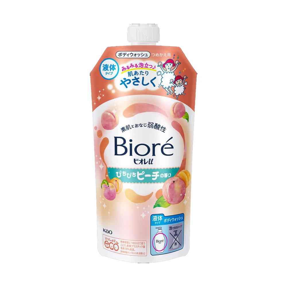 Kao Biore u Fresh Peach Scent Refill 320ml [Set of 3]
