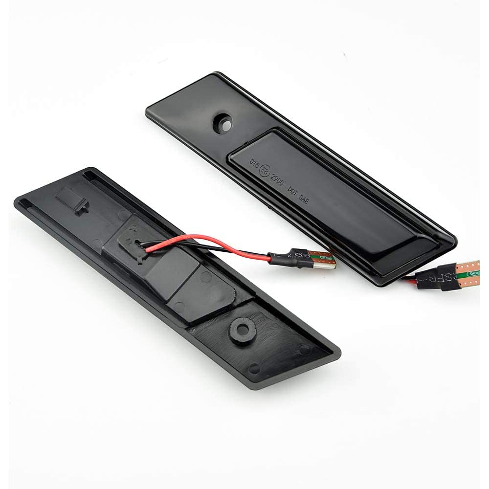 2Pcs Dynamic LED Fender Side Marker Lamp Fender Turn Signal Light Indicator Blinker Compatible with BMW 3 5 7 Series E32 E34 E36
