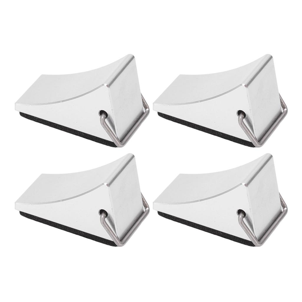 4 SZTUKI Model Samochodu RC Klin Pod Koło Dobre Mocowanie Antypoślizgowe Dno Klin Pod Koło ze Stopu Aluminium RC dla