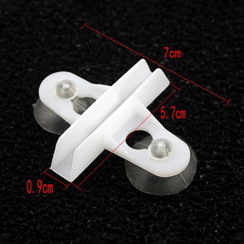 5Pcs Aquarium Fish Tank Partition Clip Glass Suction Cup Clip Separation Clip Plastic Clip Head