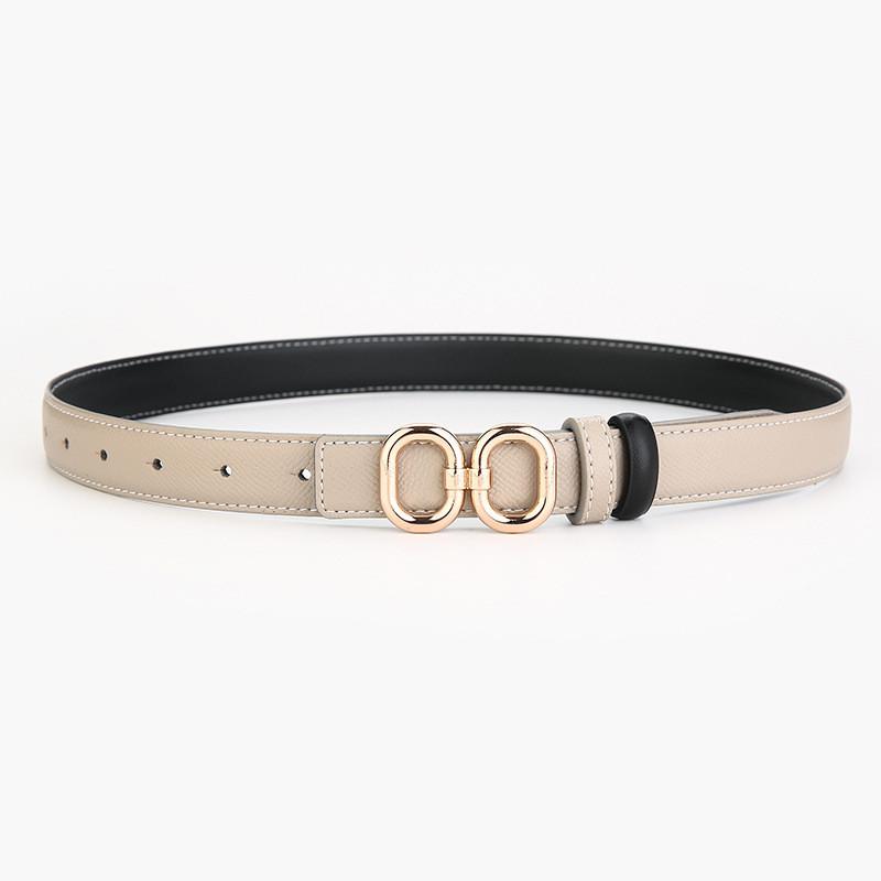 Leather Womens Waist Belt With Alloy Buckle For Office Wear And Daily Fashion