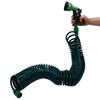 Coil Garden Water Hose 15m/49.2ft EVA 7 Modes Garden Telescopic Spring Tube for Watering Plants