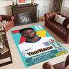 Star Player 1 Personalized Name Floor Mat Design for Foyer Outdoor Entryway Dormitory Antislip Carpet Anime Office Decor