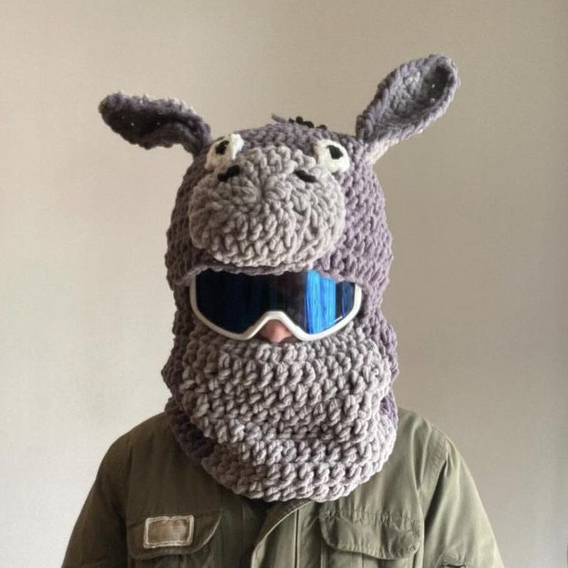 Neuer handgemachter gehäkelter Mais-Hut, personalisierter lustiger Party-Eltern-Kind-Hut