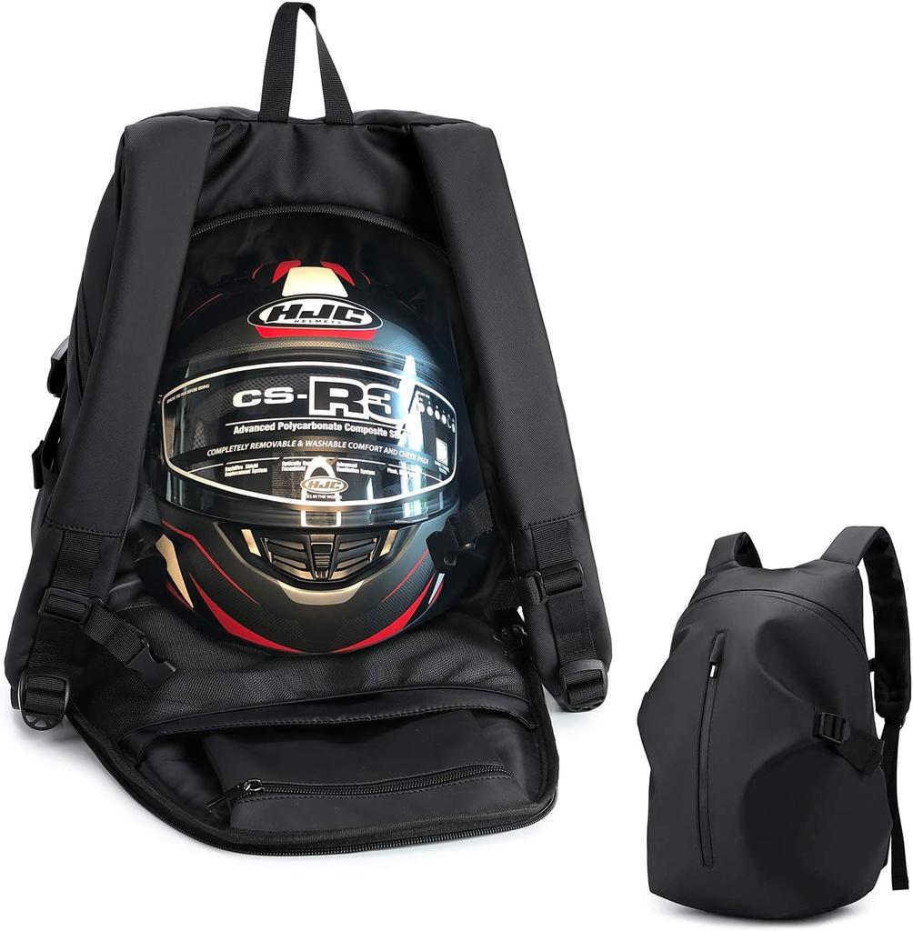 ALECLOT Helmet Motorcycle Large Motorcycle and Bag, Backpack, Capacity, Waterproof, Backpack/Daypack, Bicycle, Multifunctional, Camping, Touring,