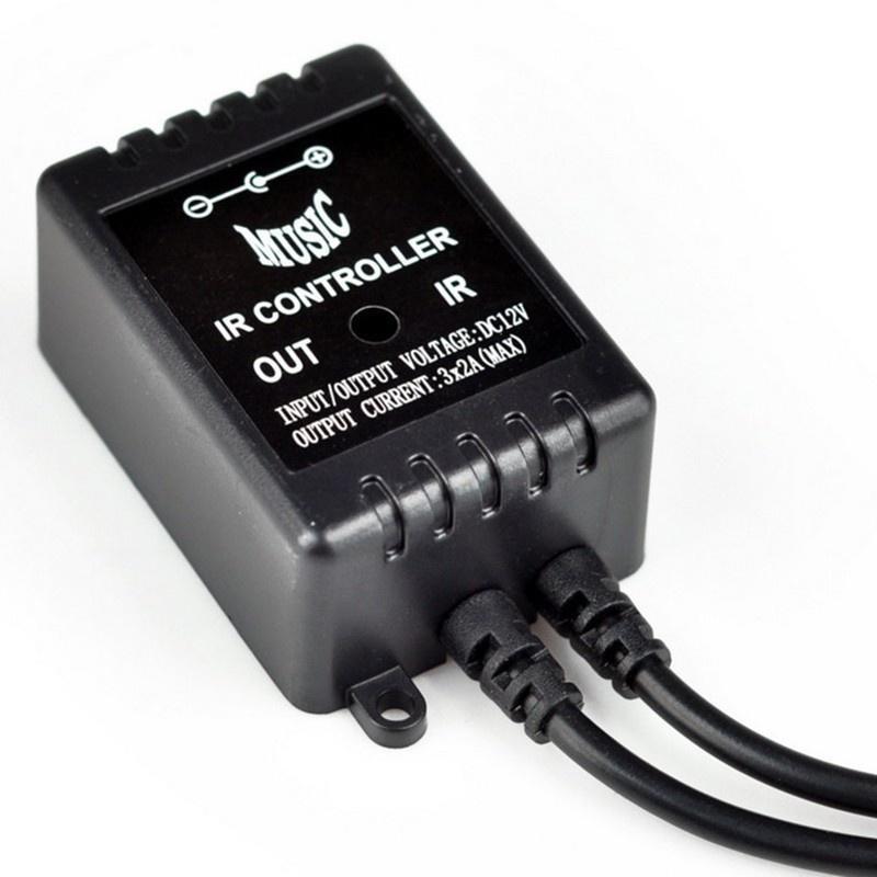 3528 RGB-LED-Streifen, flexibles Licht, 10 m, 600 LEDs/m, Musik, IR-Fernbedienung, DC12 V, Heimdekoration