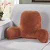 Pillow Back Cushion With Arm for Reading Rest Waist Support Office Chair Car Seat Sofa Rest Lumbar Cushion Velvet Backrest